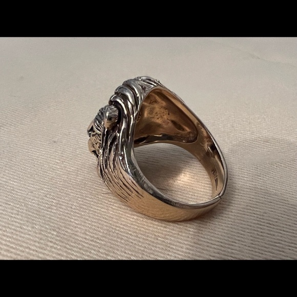 Vintage Lion 14k Gold Ring 11.7 grams of gold - Picture 8 of 13
